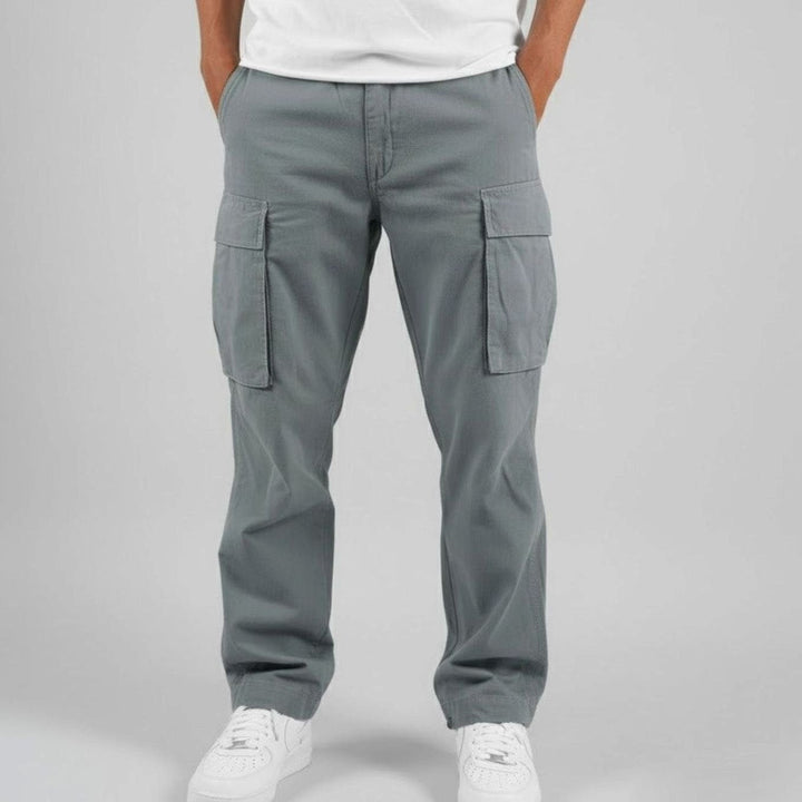 Leo | Men's Relaxed-Fit Multi-Pocket Cargo Pants Streetwear