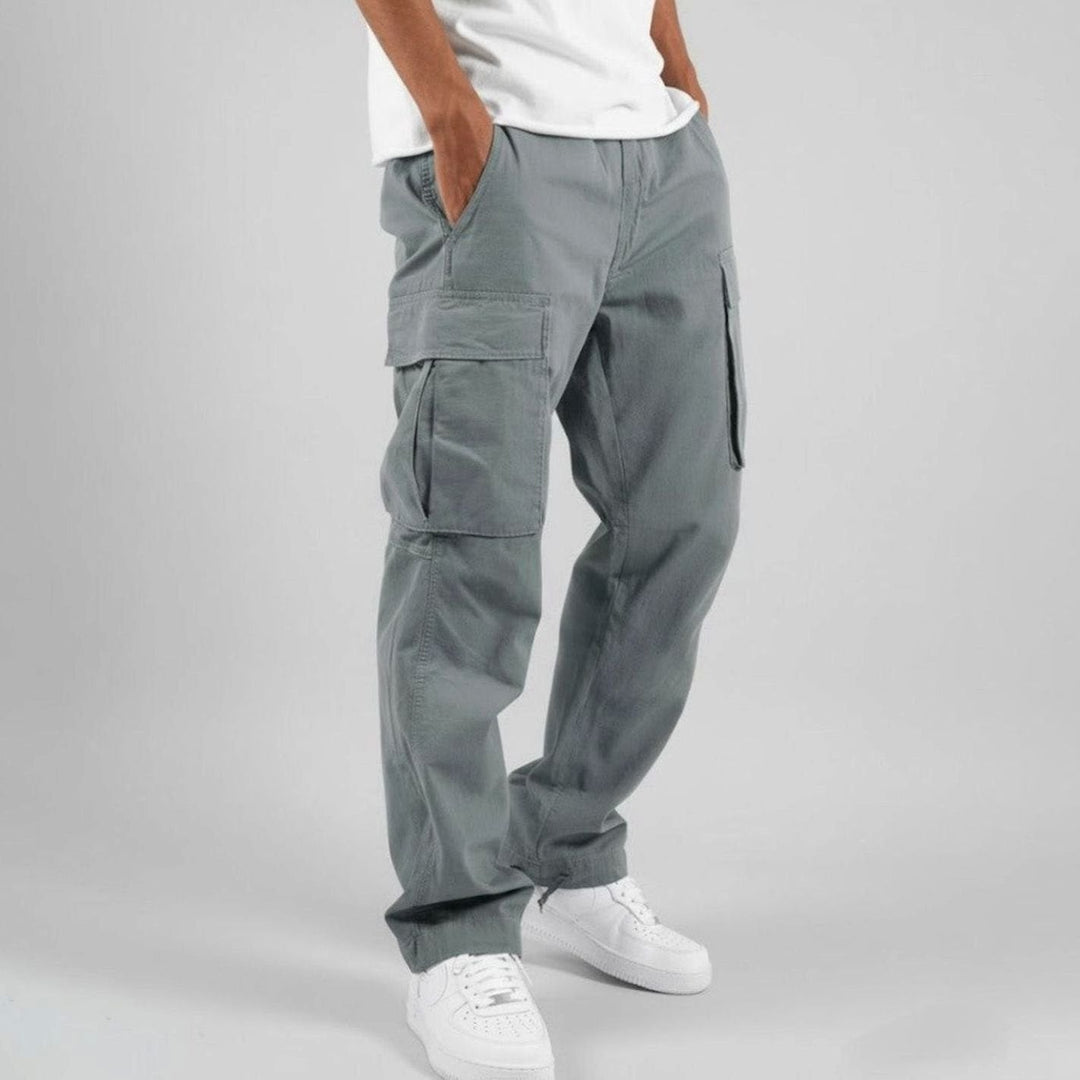 Leo | Men's Relaxed-Fit Multi-Pocket Cargo Pants Streetwear