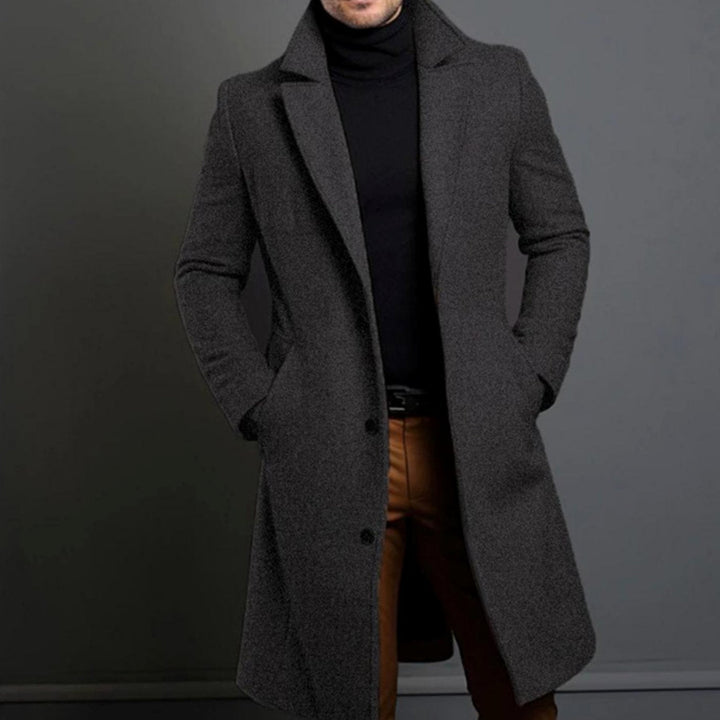 Noah | Men's Slim-Fit Long Coat Tailored Overcoat