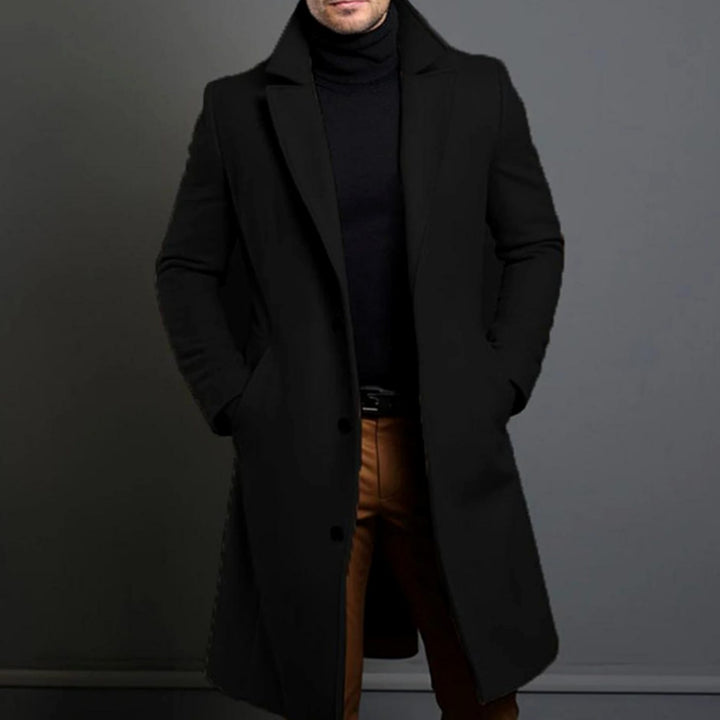 Noah | Men's Slim-Fit Long Coat Tailored Overcoat