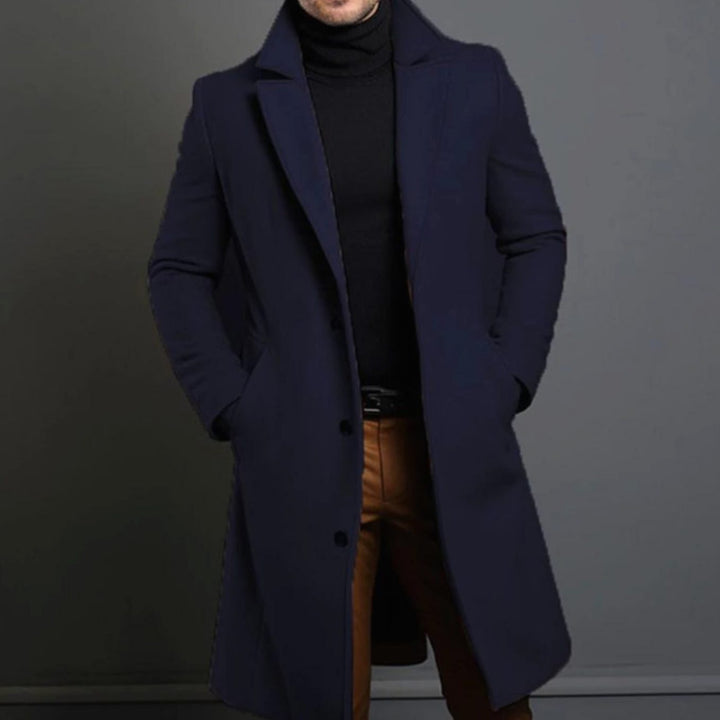 Noah | Men's Slim-Fit Long Coat Tailored Overcoat