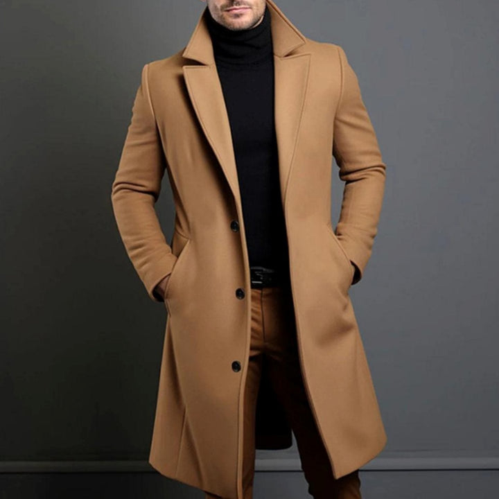 Henry | Men's Slim-Fit Single-Breasted Long Winter Coat