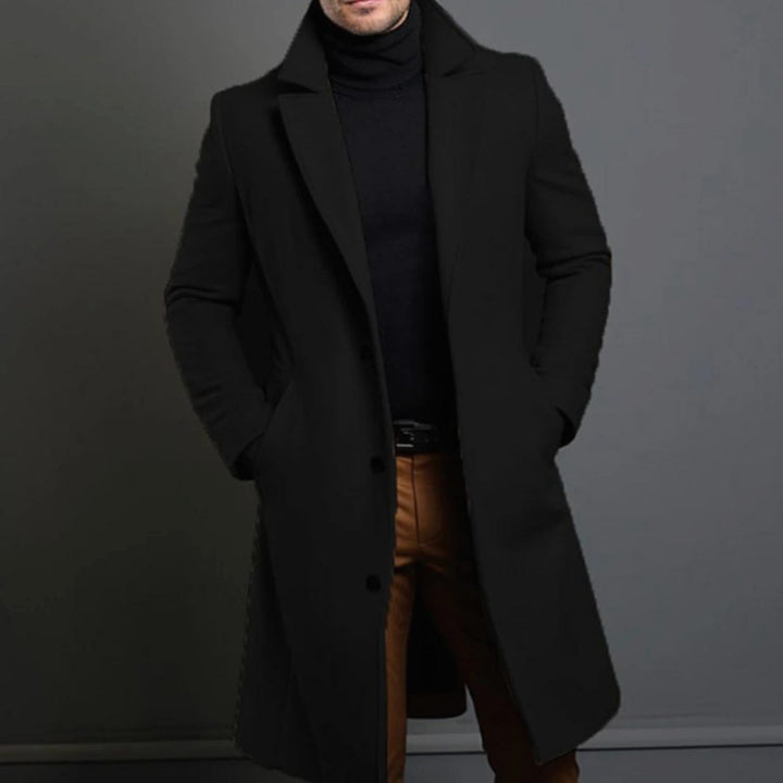 Henry | Men's Slim-Fit Single-Breasted Long Winter Coat