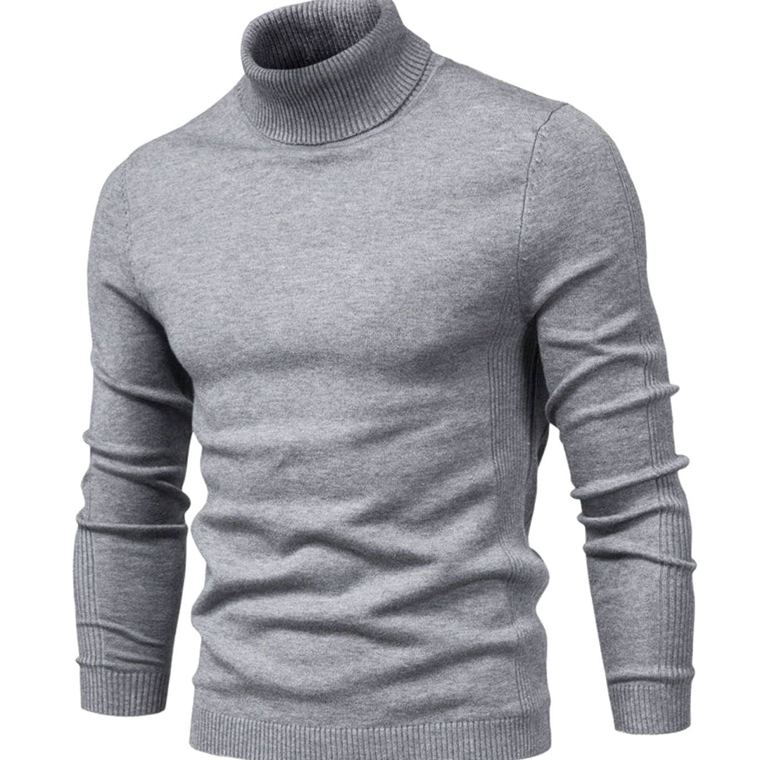 Logan | Men's Slim-Fit Turtleneck Knit Sweater Casual Pullover
