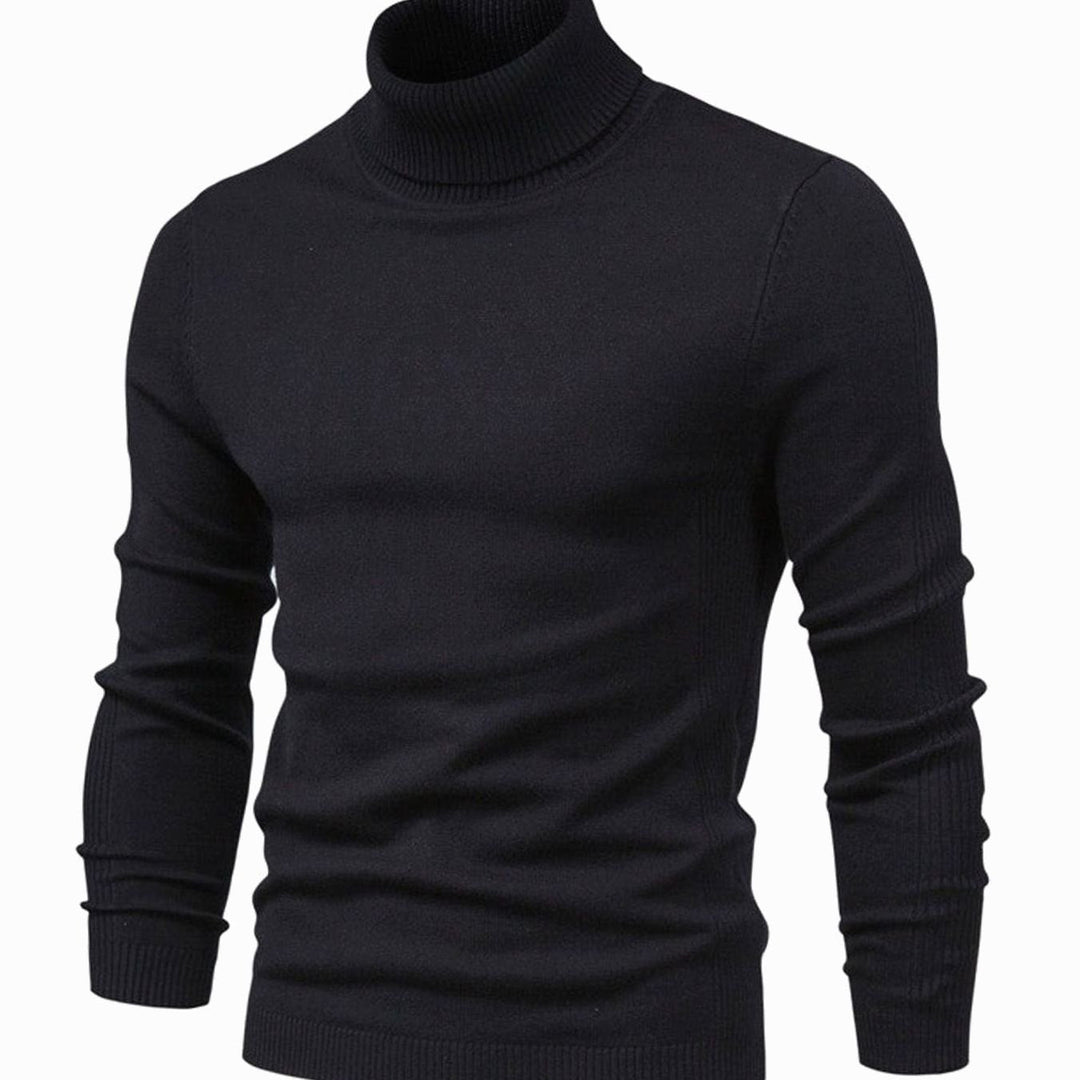 Logan | Men's Slim-Fit Turtleneck Knit Sweater Casual Pullover