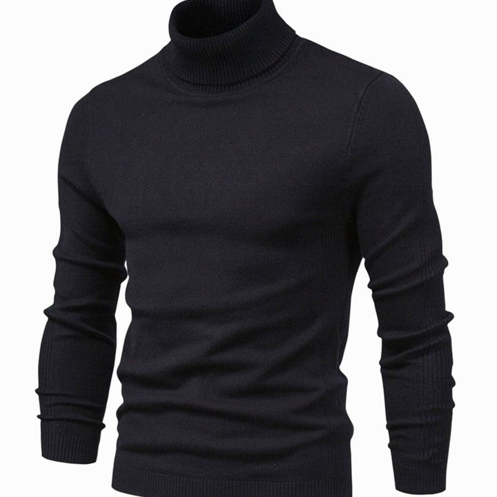 Logan | Men's Slim-Fit Turtleneck Knit Sweater Casual Pullover