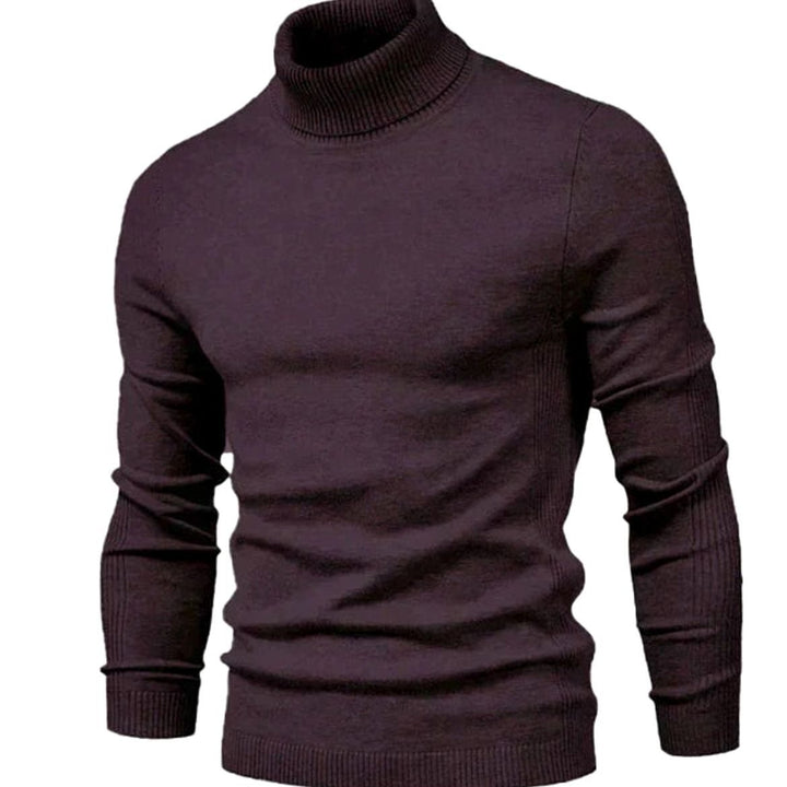 Logan | Men's Slim-Fit Turtleneck Knit Sweater Casual Pullover