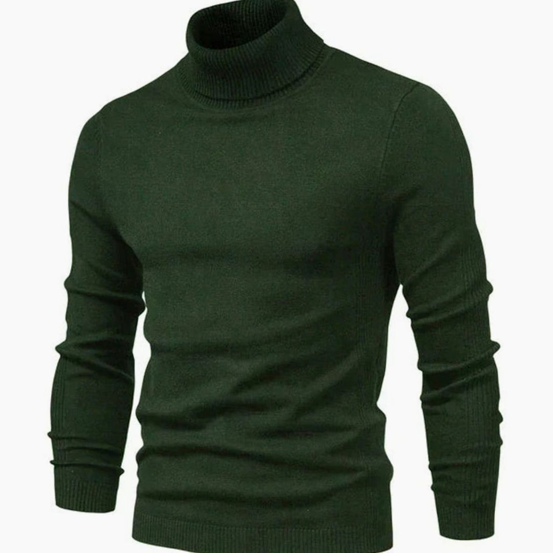 Logan | Men's Slim-Fit Turtleneck Knit Sweater Casual Pullover