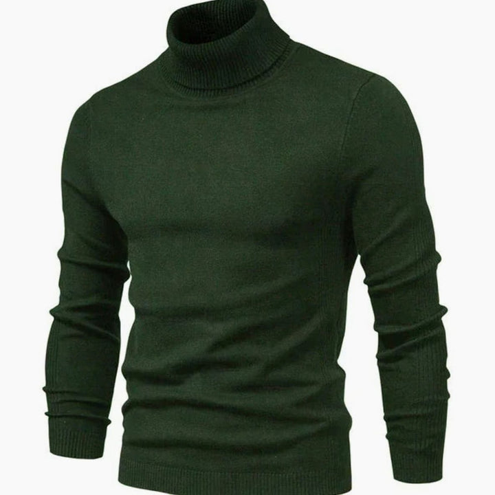 Logan | Men's Slim-Fit Turtleneck Knit Sweater Casual Pullover