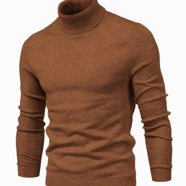 Logan | Men's Slim-Fit Turtleneck Knit Sweater Casual Pullover