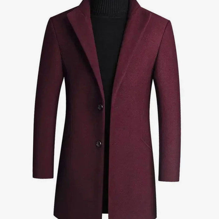 Henry | Men's Slim-Fit -Blend Notch-Lapel Mens Winter Coat