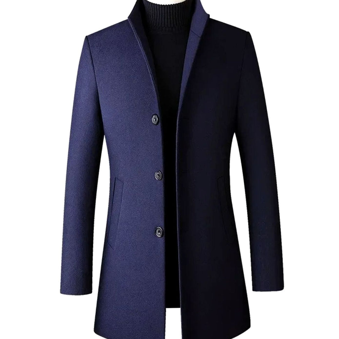 Henry | Men's Slim-Fit -Blend Notch-Lapel Mens Winter Coat