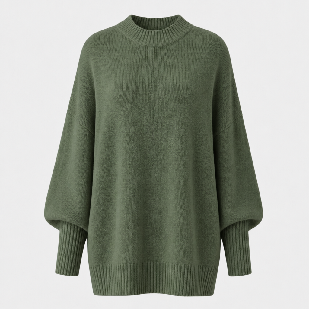Veluna - Women's Oversized Blend Sweater