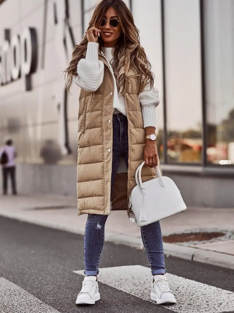Keira | Stylish Hooded Puffer Vest