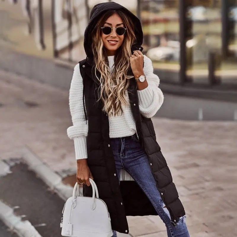 Keira | Stylish Hooded Puffer Vest