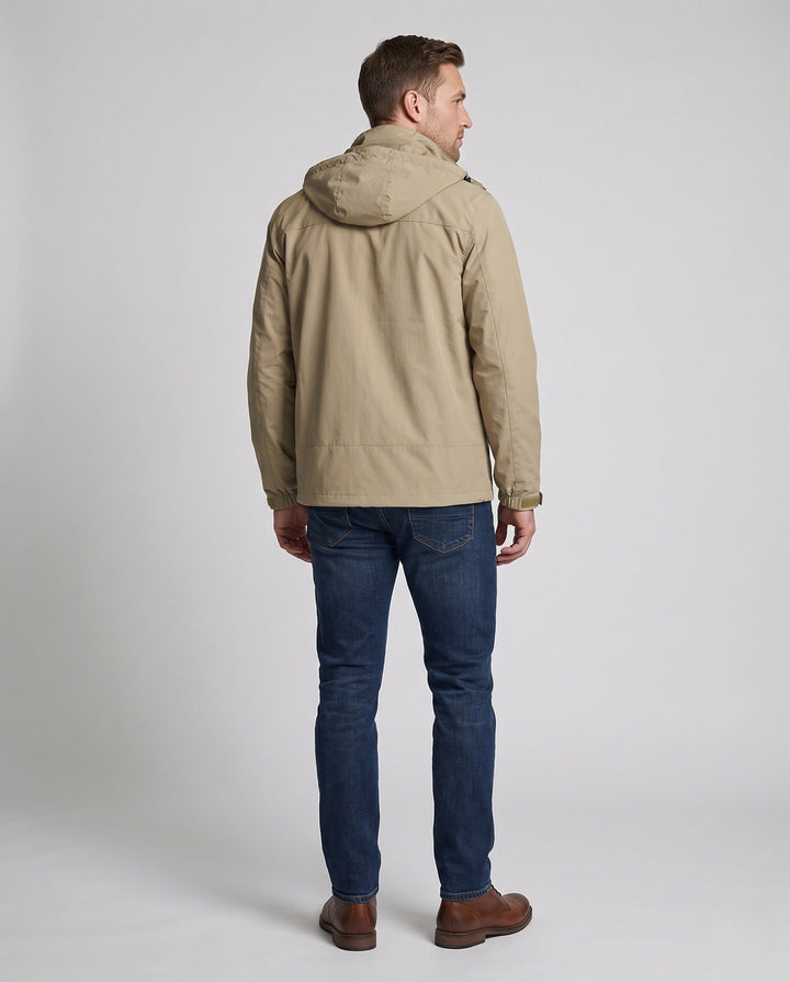 Men's lightweight urban zip blouson with chest zipper and elastic cuffs Hudson & Parker