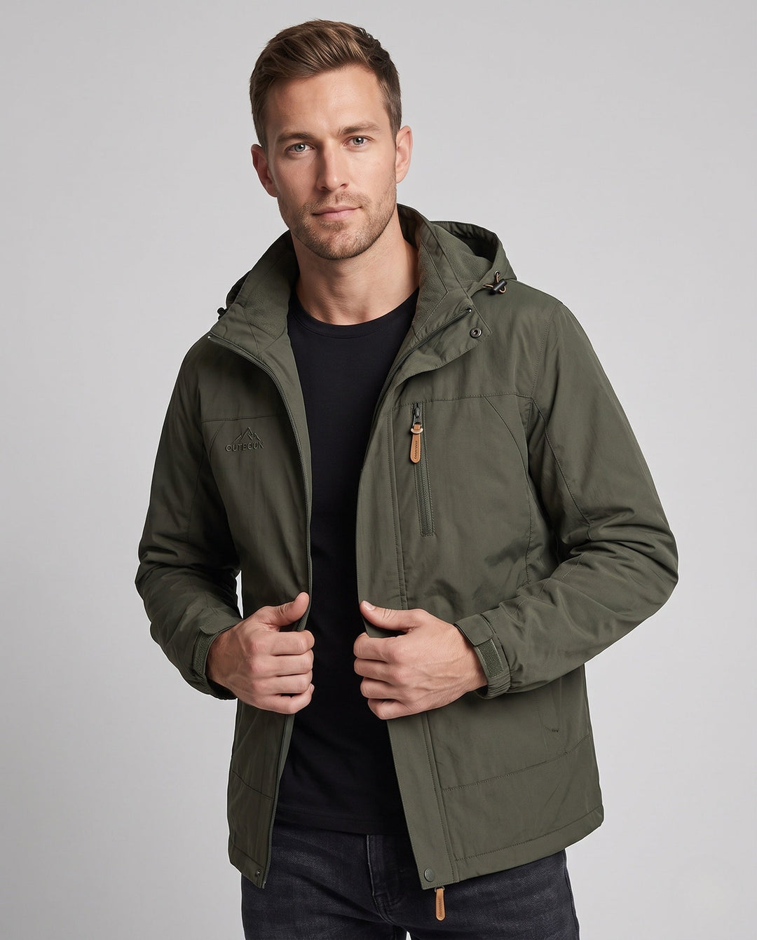 Men's Lightweight Jacket with Hood Hudson & Parker