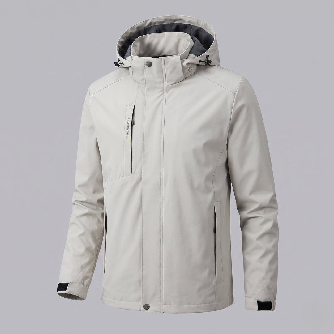 Men's lightweight outdoor jacket with adjustable hood Hudson & Parker