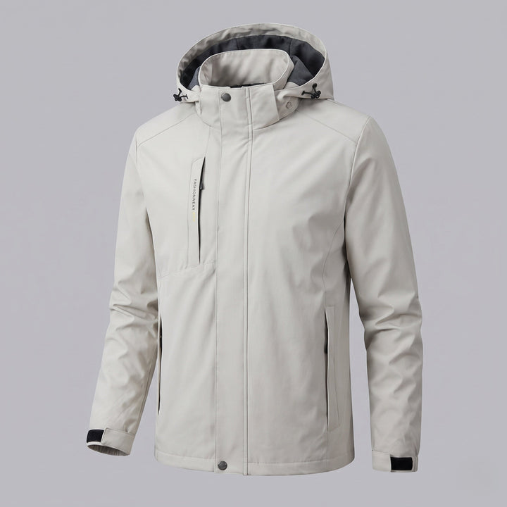 Men's lightweight outdoor jacket with adjustable hood Hudson & Parker