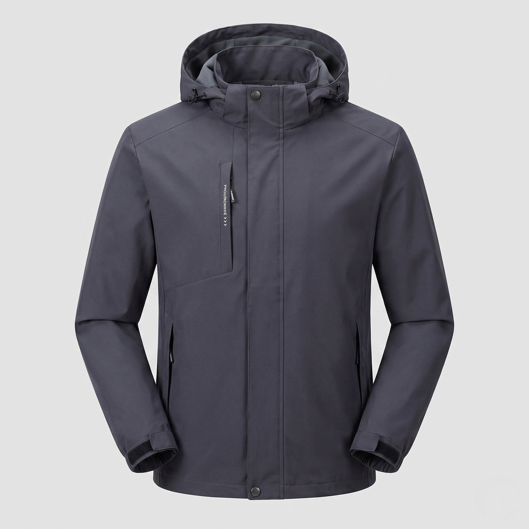 Men's lightweight outdoor jacket with adjustable hood Hudson & Parker