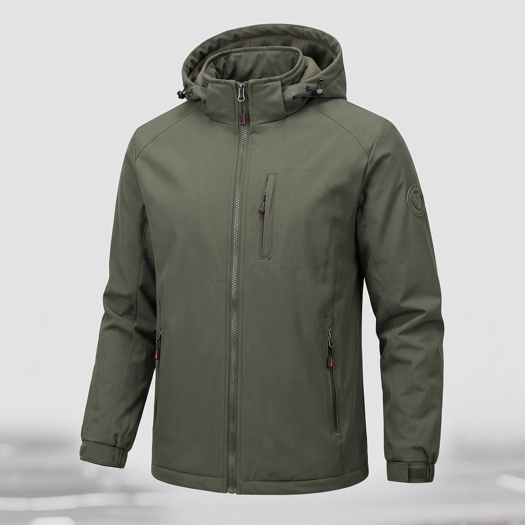 Men's Sporty Outdoor Jacket with Hood Hudson & Parker