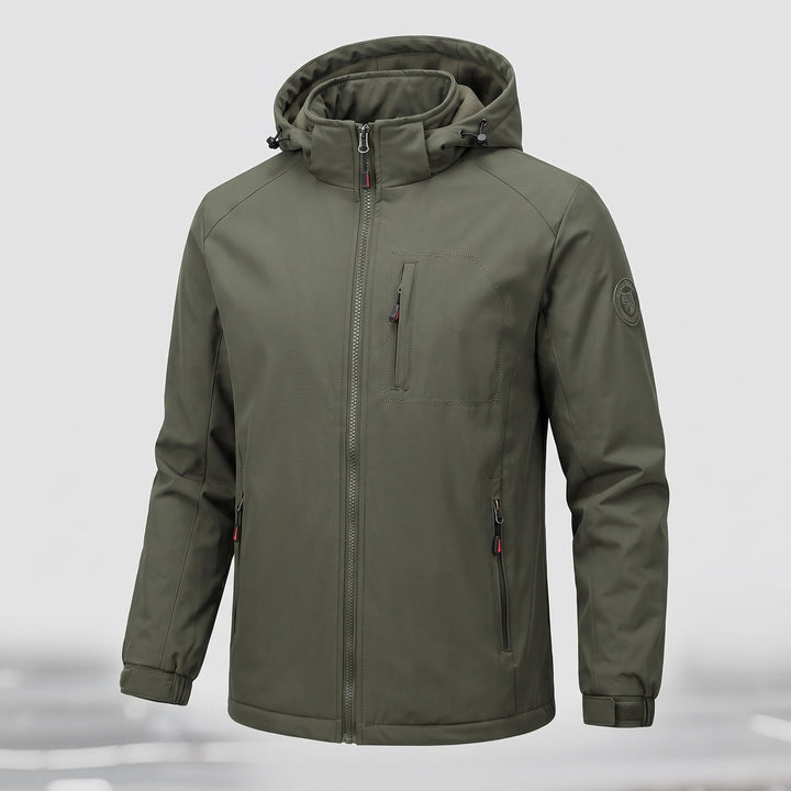 Men's Sporty Outdoor Jacket with Hood Hudson & Parker