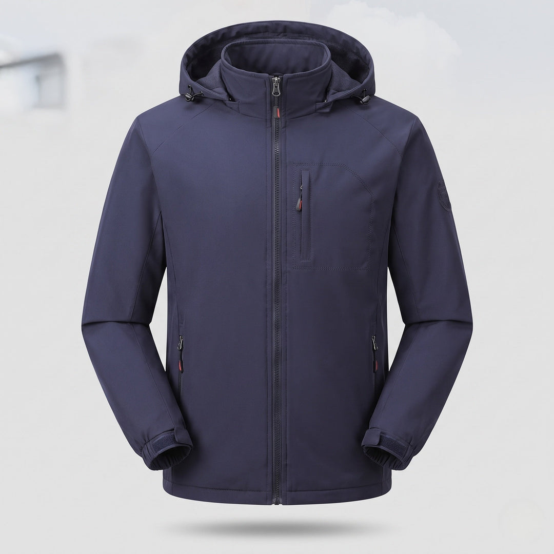 Men's Sporty Outdoor Jacket with Hood Hudson & Parker
