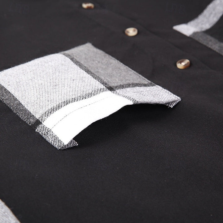 Elliot | Modern Patchwork Shirt Jacket