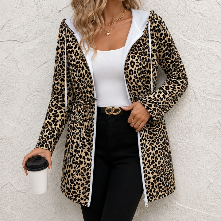 Hudson & Parker - Reversible Leopard Print Hooded Coat