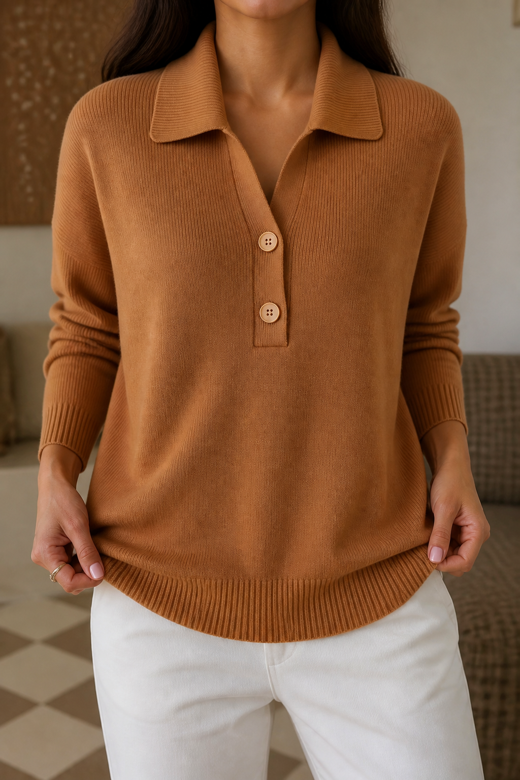 Hudson & Parker - Collared Pullover Sweater