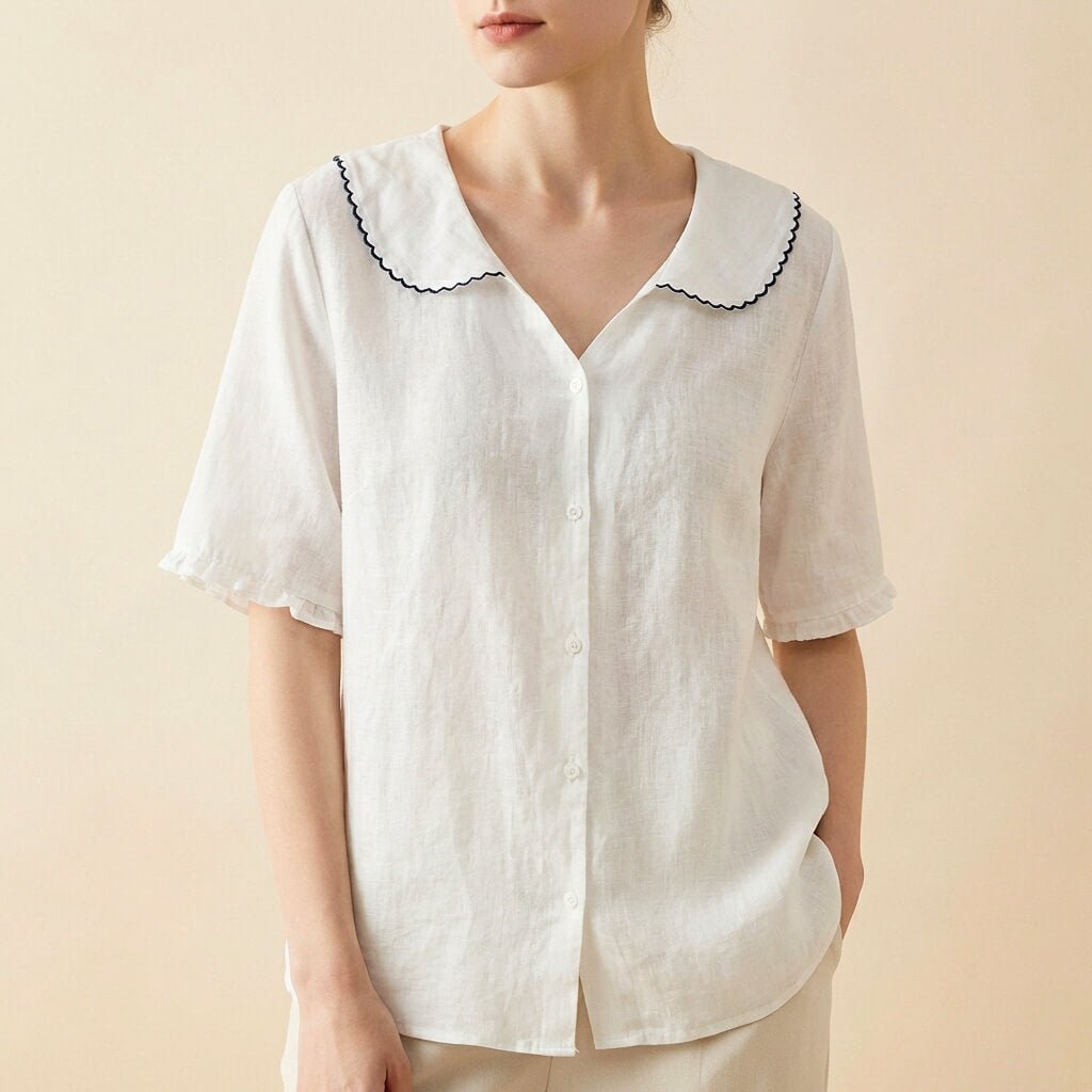 Clara -Linen Blouse