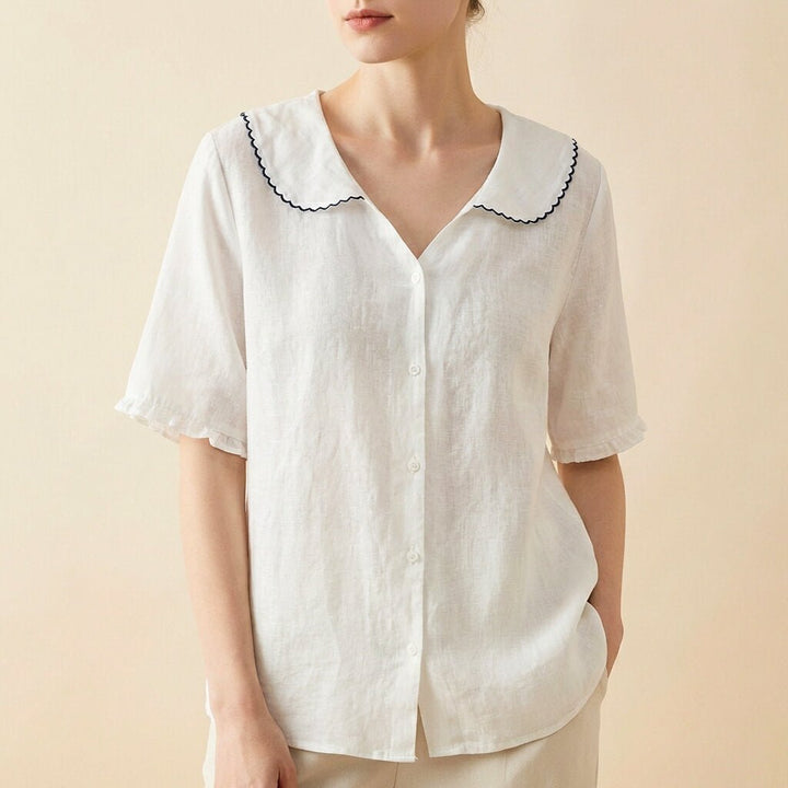 Clara -Linen Blouse