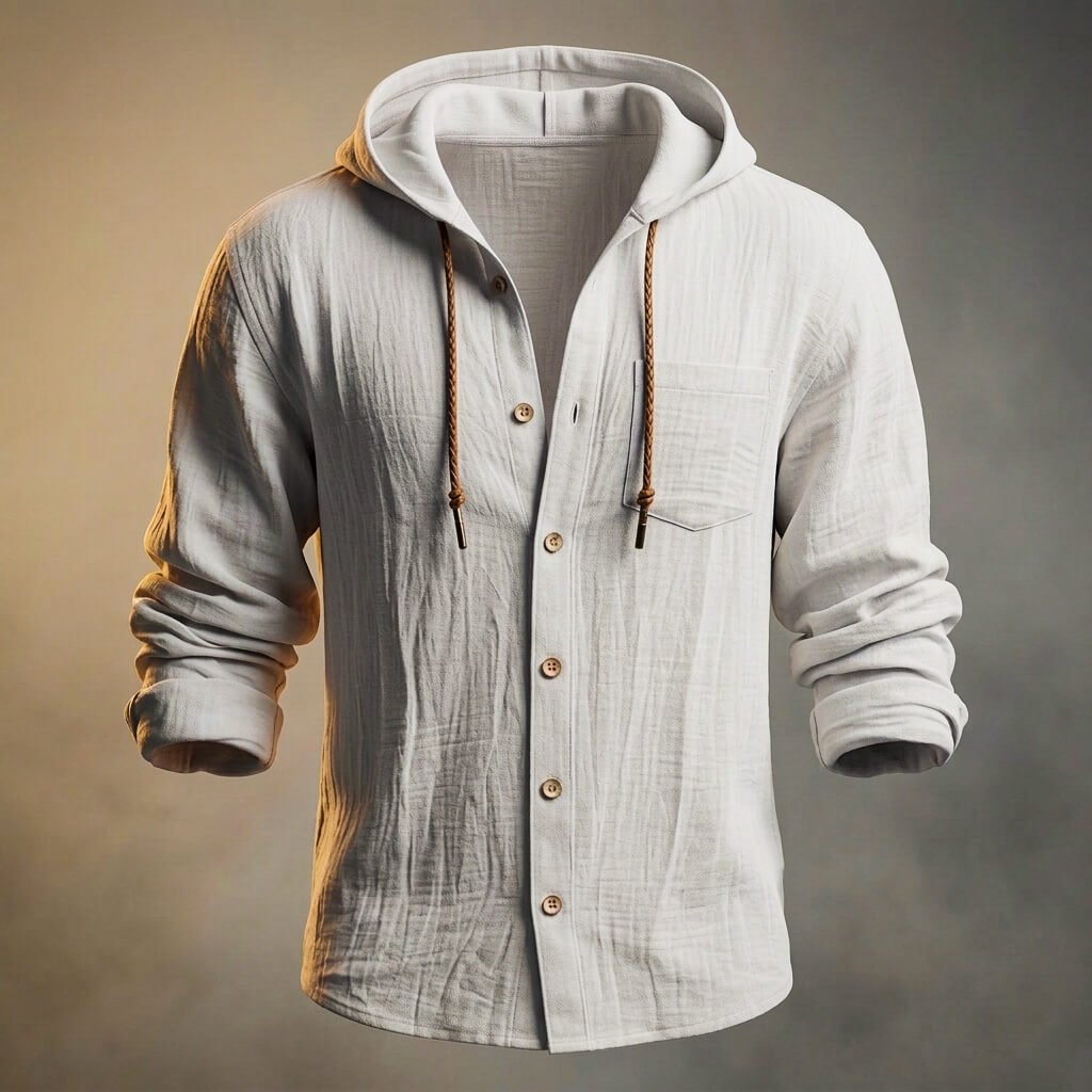 Miles Linen Hooded Jacket