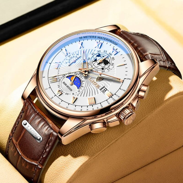 Lige Vintage Chronograph Watch