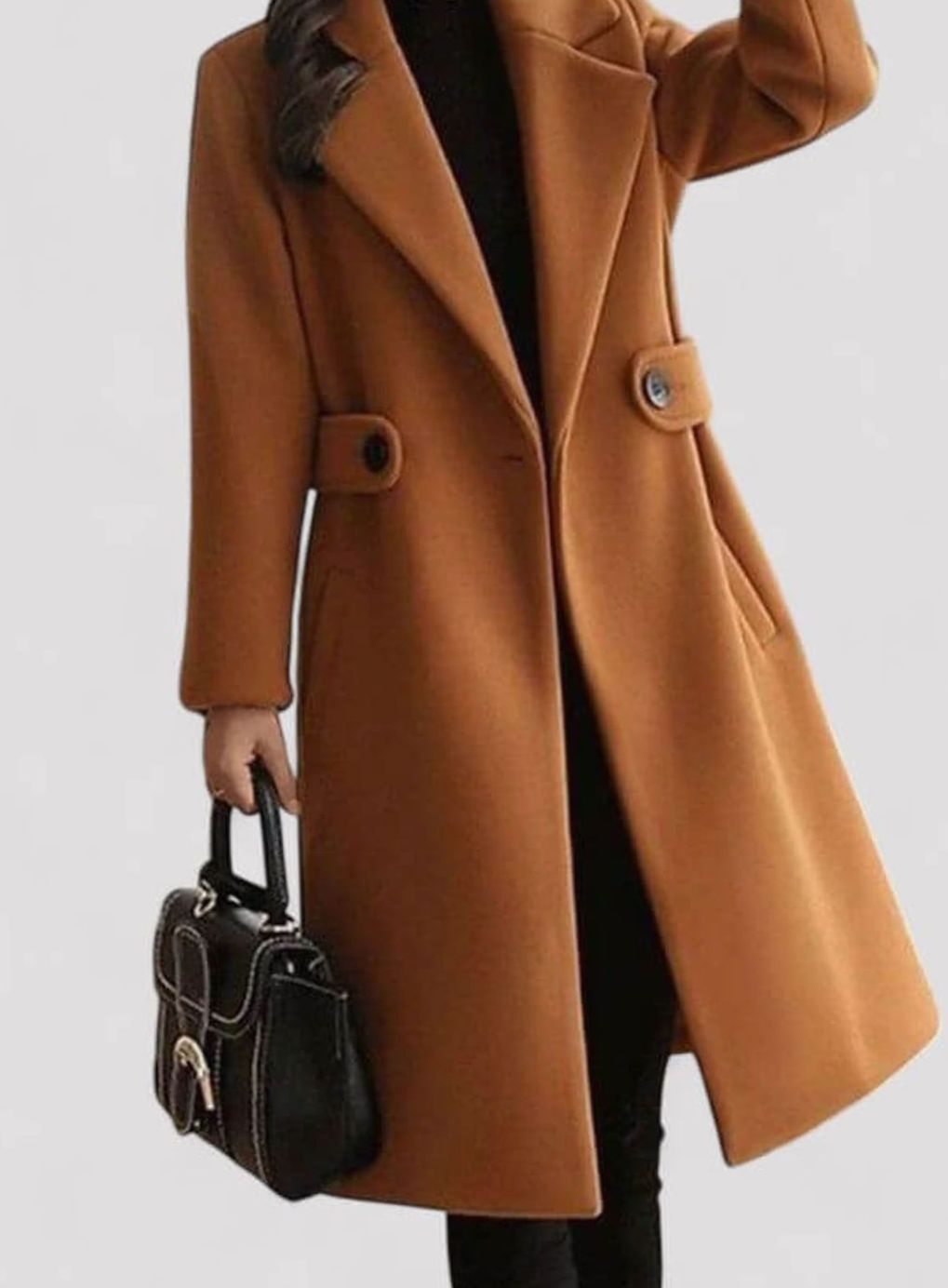 Hannah | Women's Belted Longline -Blend Winter Jacket Coat