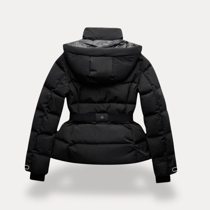 Hannah | Women's Belted Quilted Puffer Coat Hooded Winter Jacket