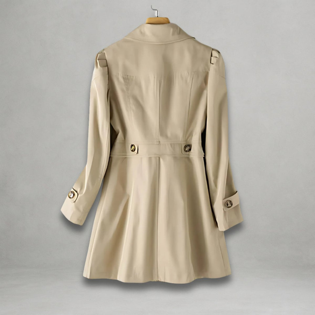 Charlotte | Women's Classic Single-Breasted Trench Coat Tailored Lapel