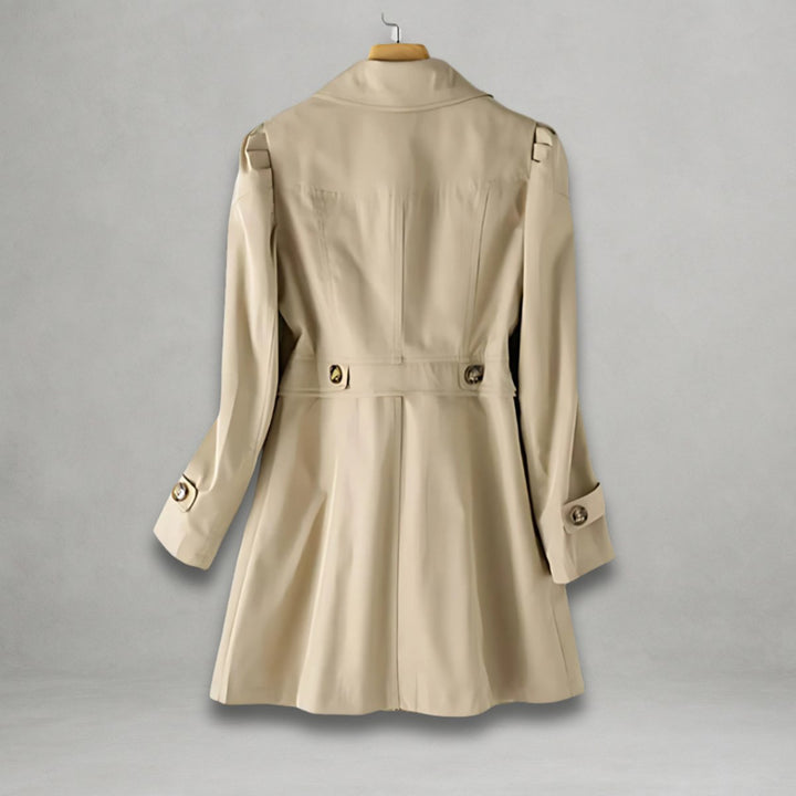 Charlotte | Women's Classic Single-Breasted Trench Coat Tailored Lapel