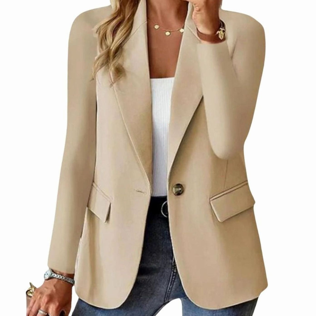 Ava | Women's Coat Single-Button Notch Lapel Tailored Blazer Jacket