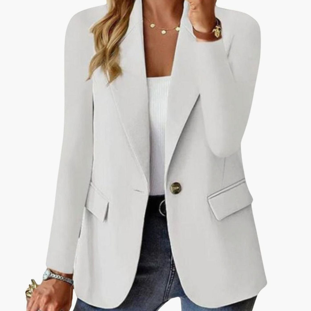 Ava | Women's Coat Single-Button Notch Lapel Tailored Blazer Jacket
