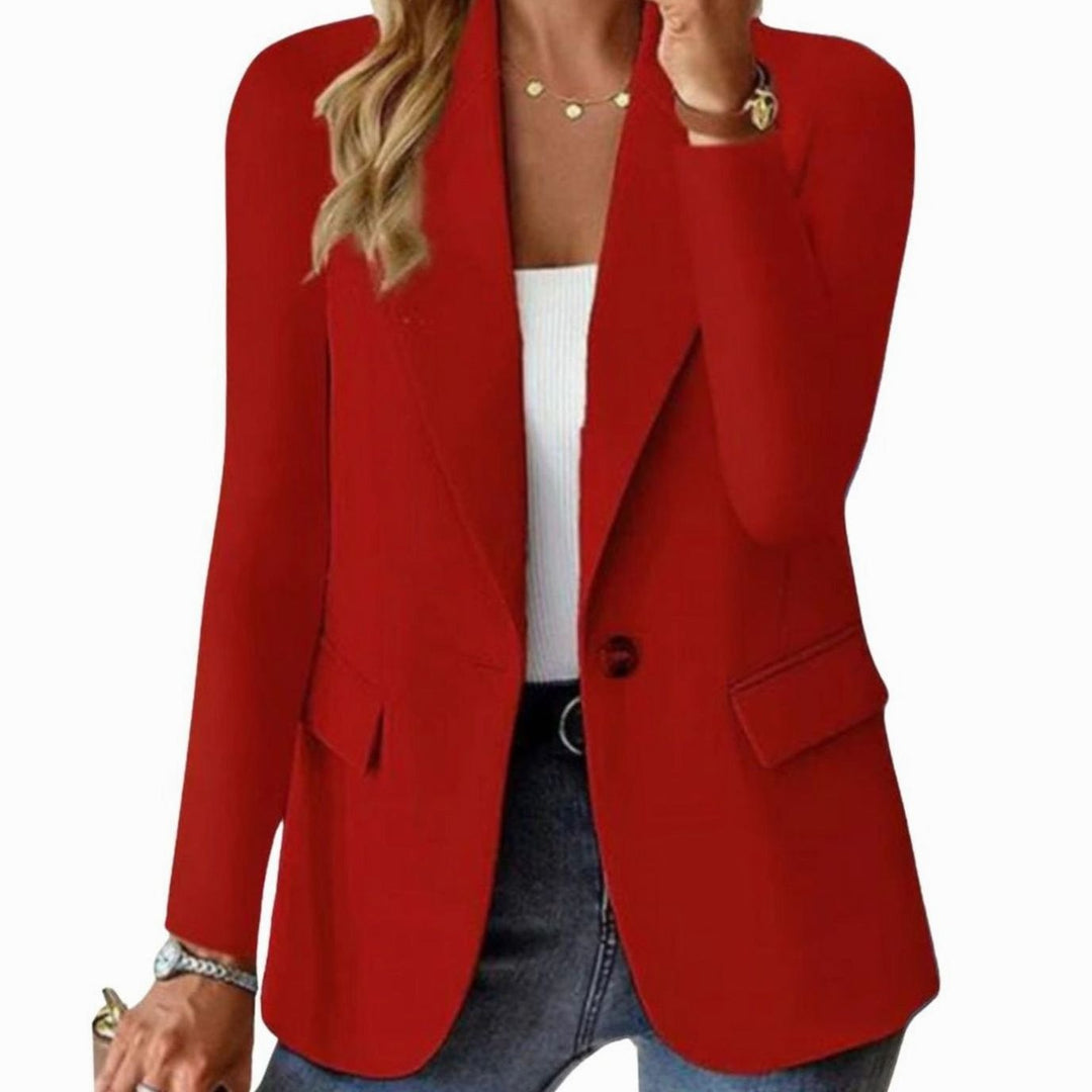 Ava | Women's Coat Single-Button Notch Lapel Tailored Blazer Jacket