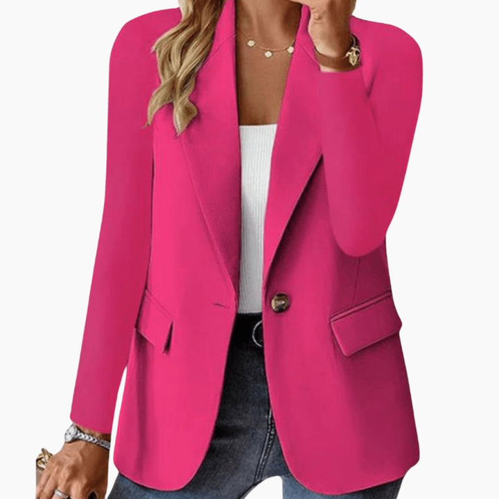 Ava | Women's Coat Single-Button Notch Lapel Tailored Blazer Jacket
