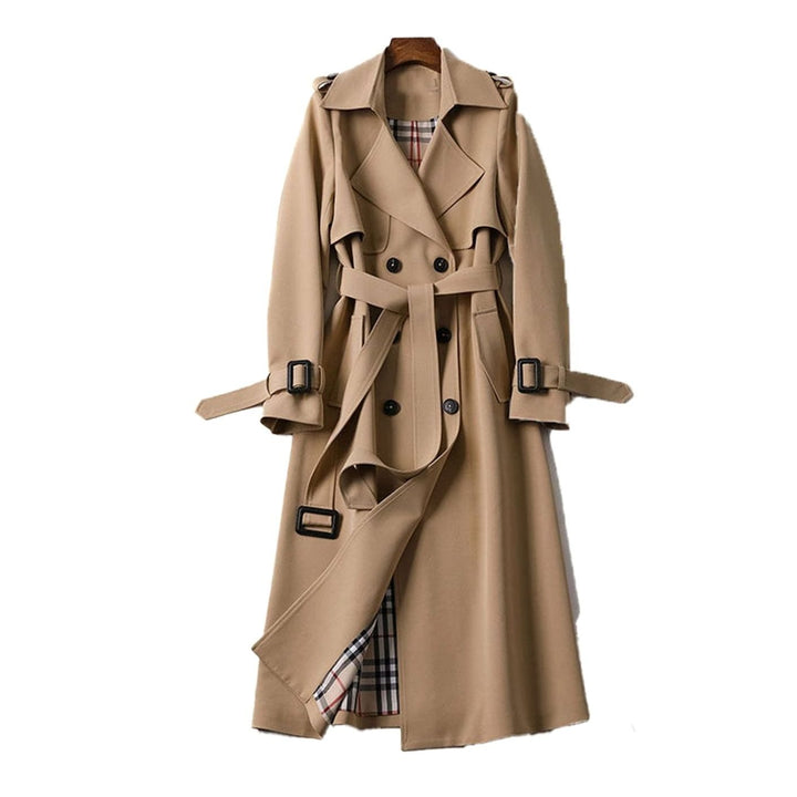 Emma | Women's Double-Breasted Belted Longline Trench Coat
