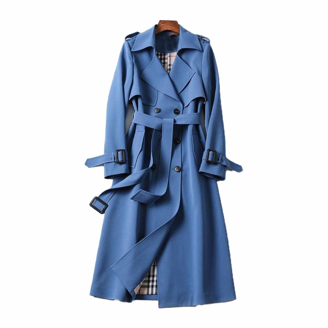 Emma | Women's Double-Breasted Belted Longline Trench Coat