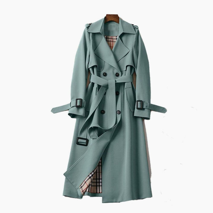 Emma | Women's Double-Breasted Belted Longline Trench Coat