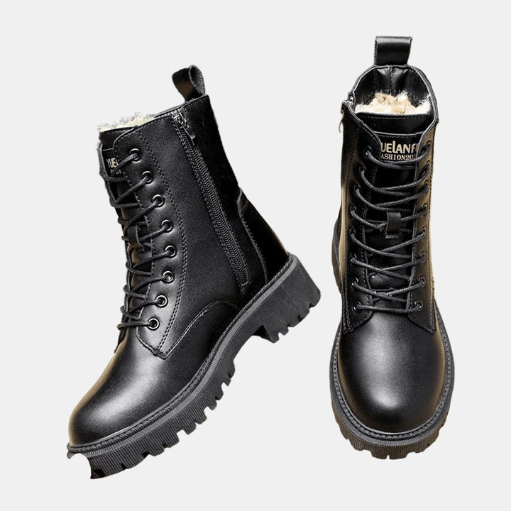 Charlotte | Women's Fur-Lined Lace-Up Winter Ankle Boots