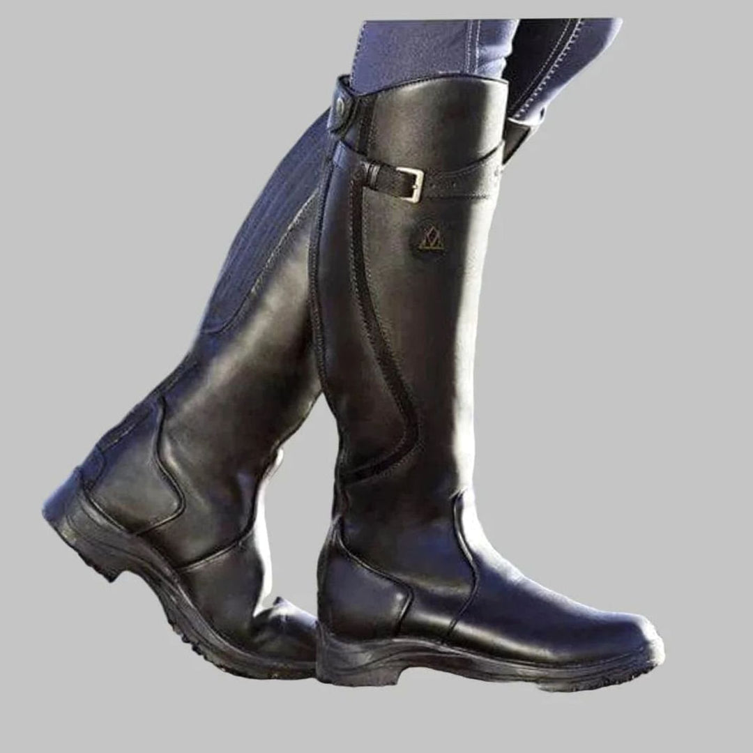 Sophia | Women's Knee-High Orthopaedic Buckle Leather Boots