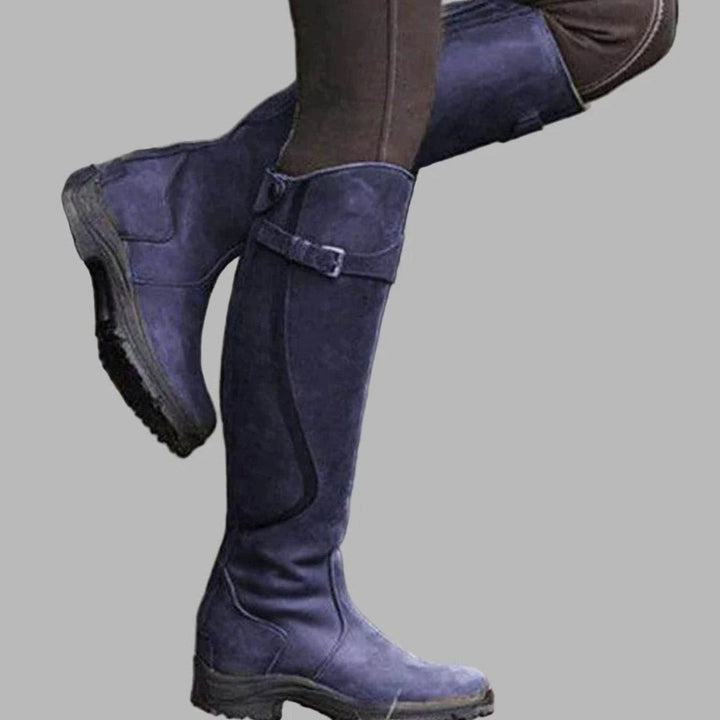 Sophia | Women's Knee-High Orthopaedic Buckle Leather Boots