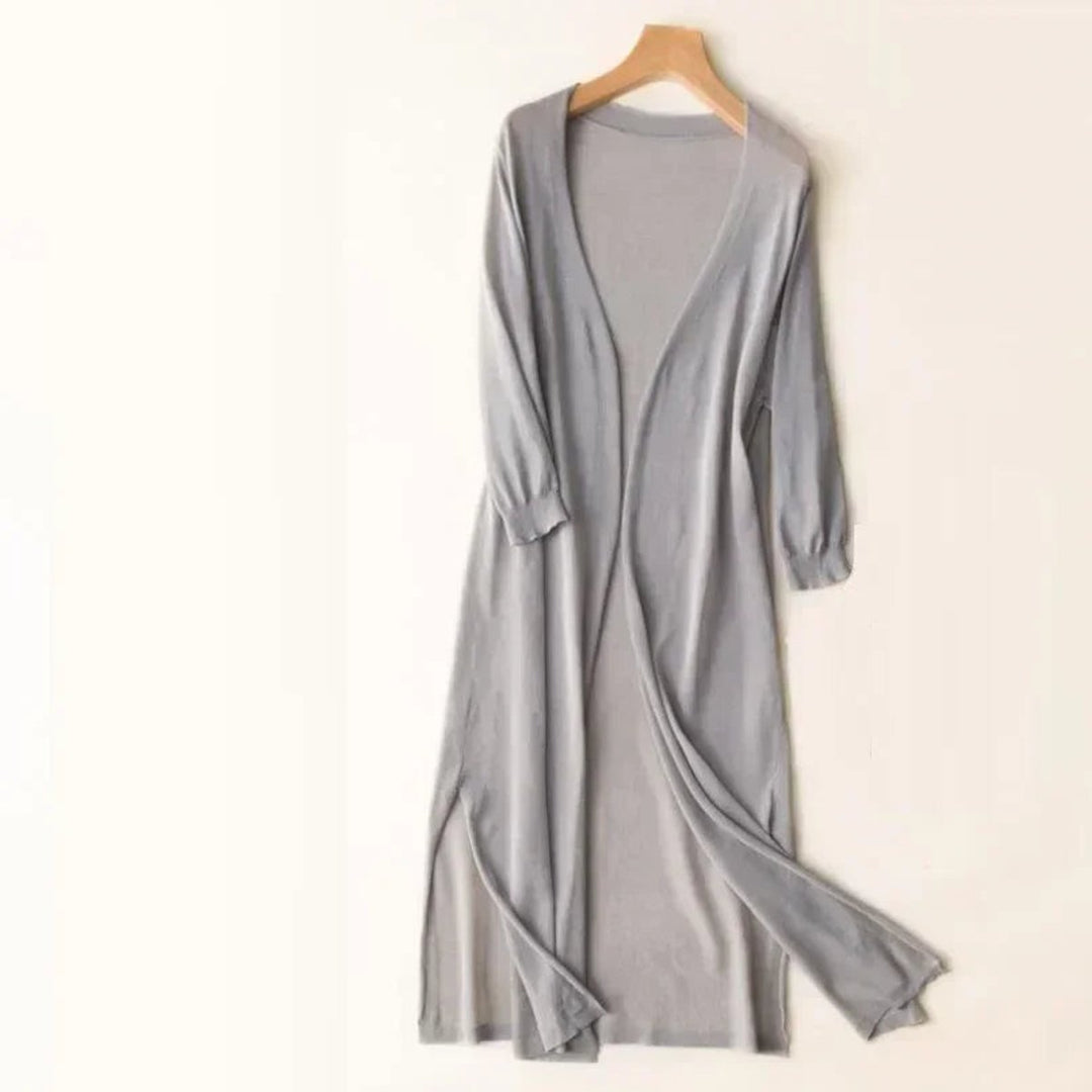 Isabella | Women's Lightweight Open-Front Long Knit Cardigan