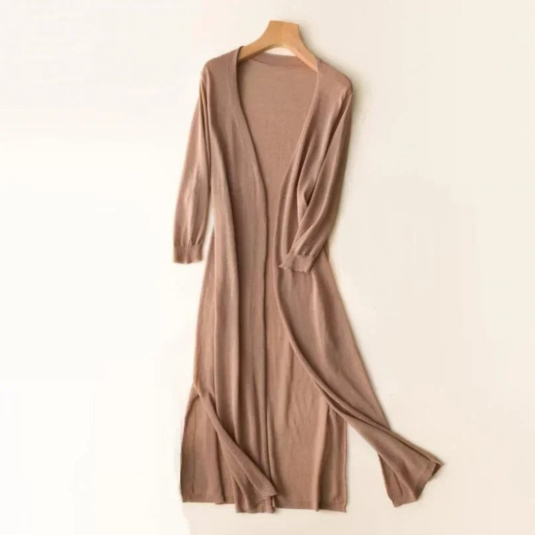 Isabella | Women's Lightweight Open-Front Long Knit Cardigan